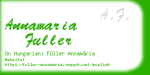 annamaria fuller business card